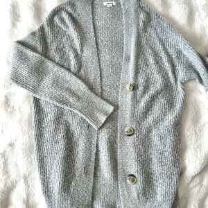 Garage Gray Button-Up Cardigan